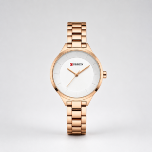Reloj Curren para dama 9015-2 Metal cobre con esfera blanca