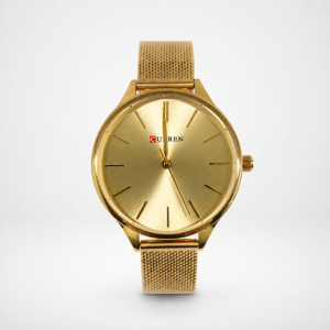 Reloj Curren para dama 9024-5 Metal dorado con esfera dorada