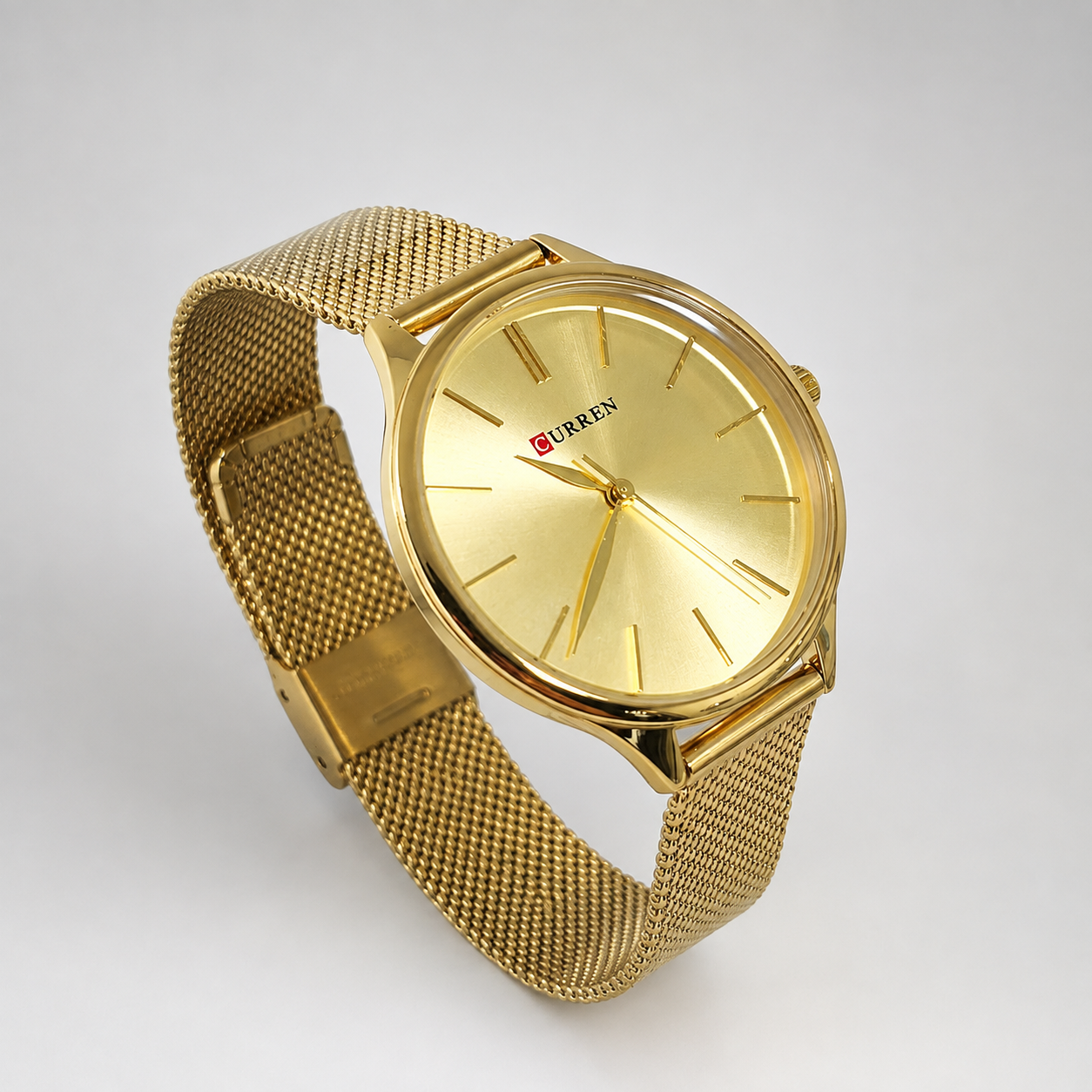 Reloj Curren para dama 9024-5 Metal dorado con esfera dorada - Imagen 2