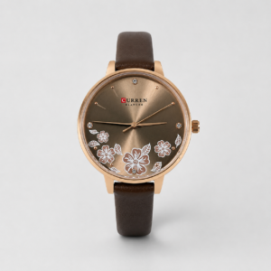 Reloj Curren para dama 9068A-3 Cuero café con esfera café