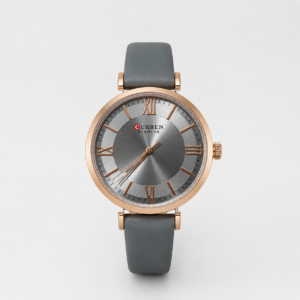 Reloj Curren para dama 9079-5 Cuero gris azulado con esfera gris