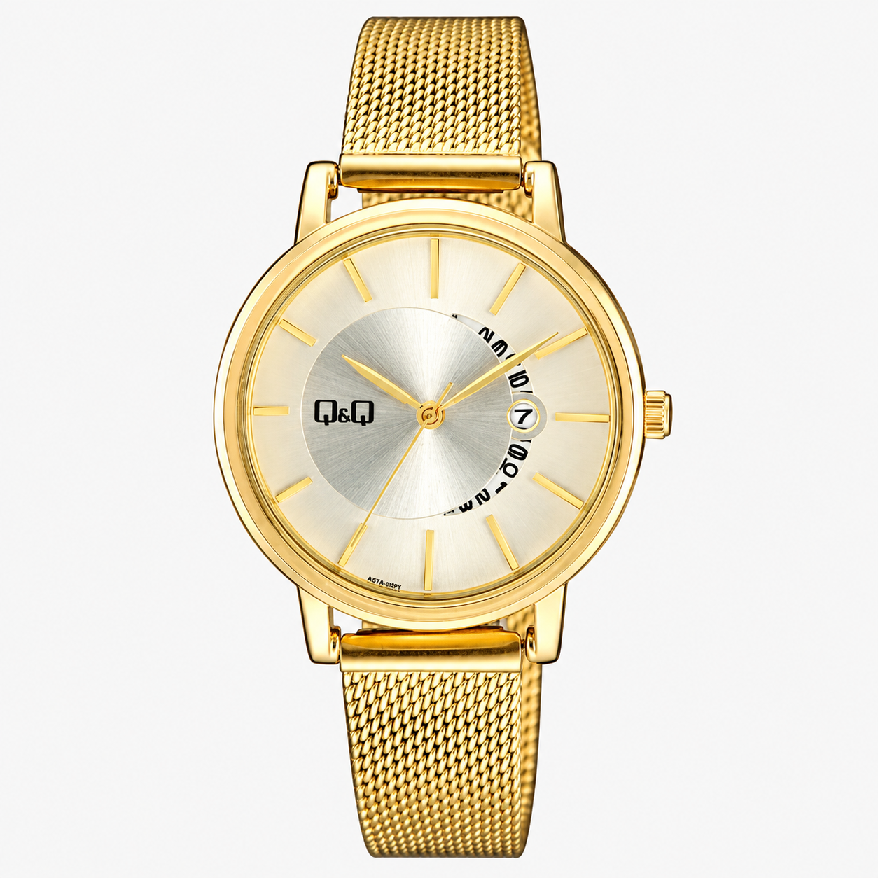 Reloj Q&Q para dama - A479J001Y - analógico bicolor plateado y dorado