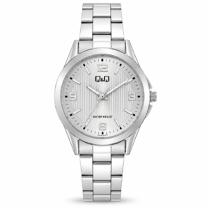 Reloj Q&Q para dama – C05A-014PY – analógico plateado con blanco