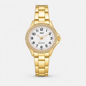 Reloj Q&Q para dama – C223J004Y – analógico bicolor plateado y dorado