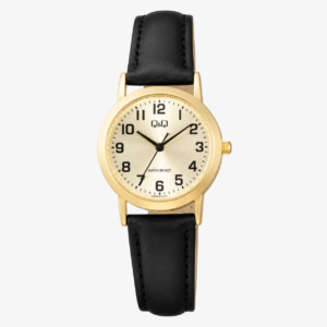 Reloj Q&Q para dama – C40A-011PY – analógico dorado y negro
