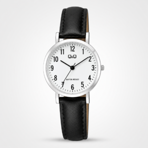 Reloj Q&Q para dama – C66A-003PY – analógico negro y plateado