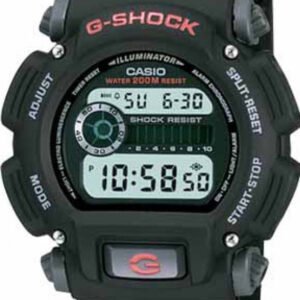 Reloj G-SHOCK para caballero DW-9052-1V Negro con detalles rojos Digital Resina