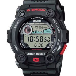 Reloj G-SHOCK para caballero G-7900-1 Negro con detalles rojos Digital Resina