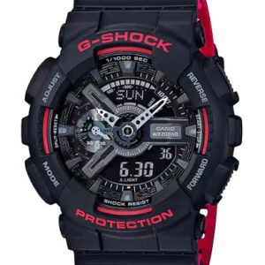 Reloj G-SHOCK para caballero GA-110HR-1A Negro y rojo Análogo Digital Resina