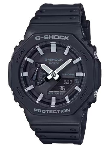 Reloj G-SHOCK para caballero GA-2100-1A Negro Análogo Digital Resina