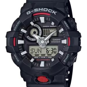 Reloj G-SHOCK para caballero GA-700-1A Negro Análogo Digital Resina