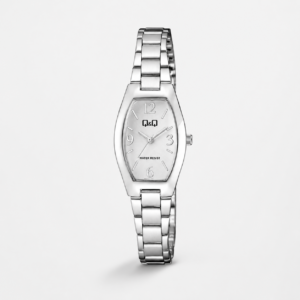 Reloj Q&Q para dama – Q06A-001PY – analógico plateado con blanco