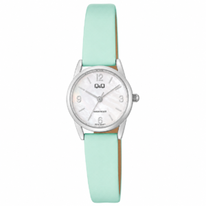 Reloj Q&Q para dama – Q31C-006PY – analógico verde y plateado