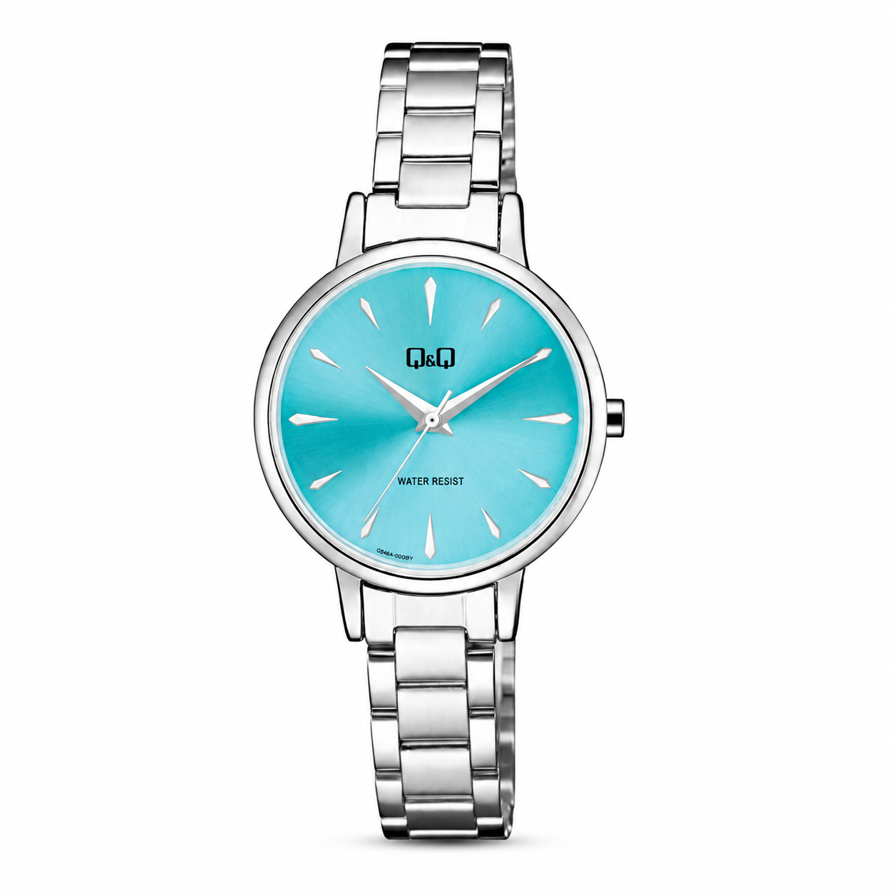 Reloj Q&Q para dama - Q56A-002PY - analógico azul y plateado