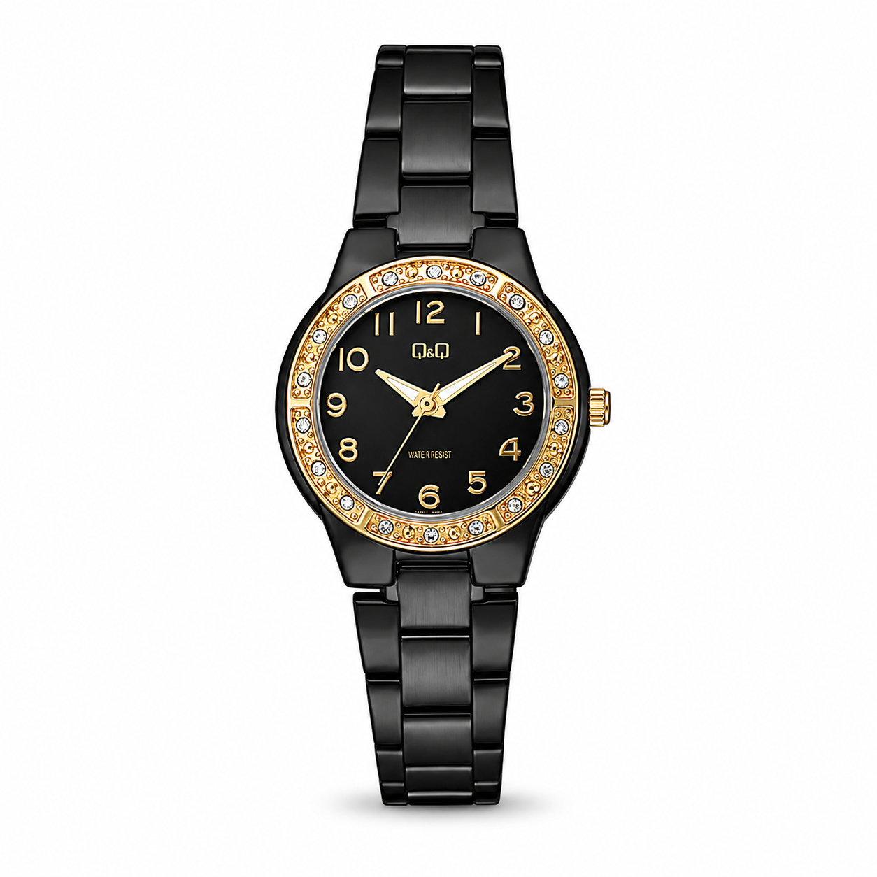 Reloj Q&Q para dama - Q691J425Y - analógico bicolor plateado y dorado