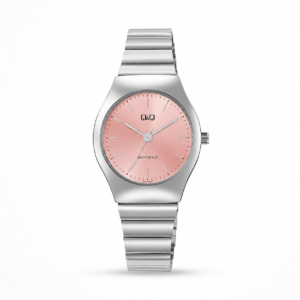 Reloj Q&Q para dama – Q72B-002PY – analógico bicolor plateado y rosado dorado