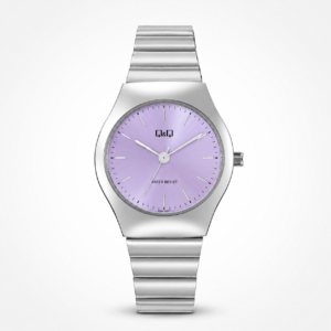 Reloj Q&Q para dama – Q72B-003PY – analógico plateado y rosado