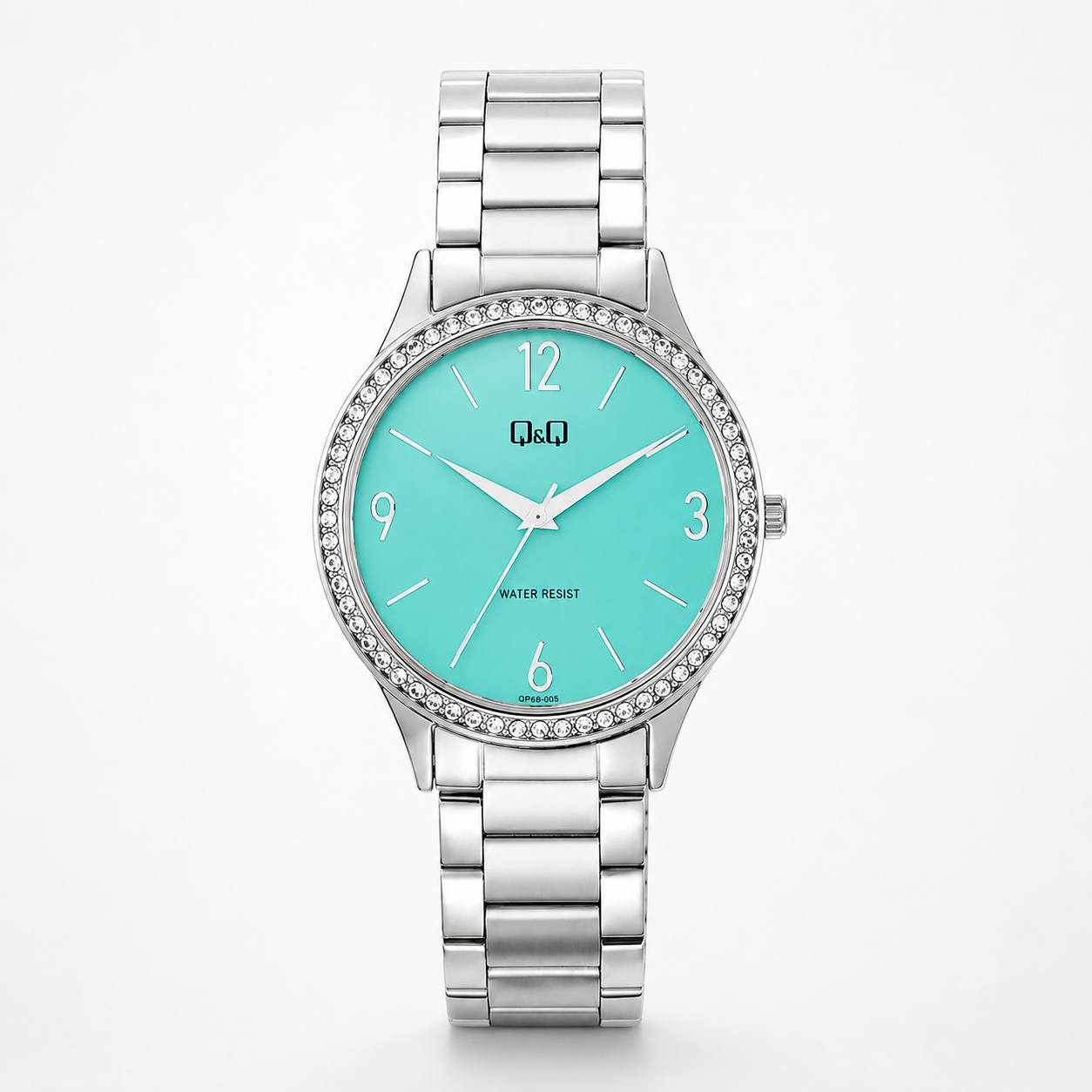 Reloj Q&Q para dama - Q75B-002PY - analógico azul y plateado