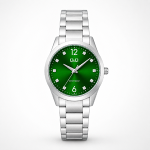 Reloj Q&Q para dama – Q82B-005PY – analógico negro y plateado