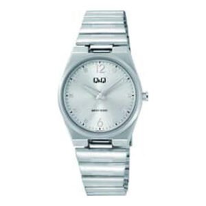 Reloj Q&Q para dama – Q84B-001PY – analógico plateado y azul