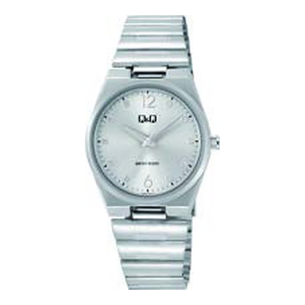 Reloj Q&Q para dama - Q84B-001PY - analógico plateado y azul