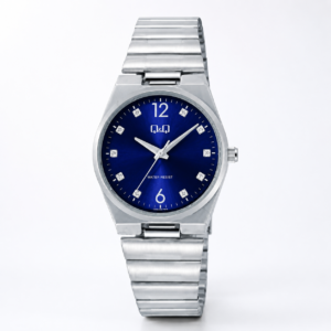 Reloj Q&Q para dama – Q84B-005PY – analógico negro y plateado