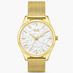 Reloj Q&Q para dama – QZ59J061Y – analógico bicolor plateado y dorado