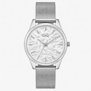 Reloj Q&Q para dama – QZ59J231Y – analógico plateado con blanco