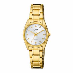 Reloj Q&Q para dama – QZ65J001Y – analógico bicolor plateado y dorado