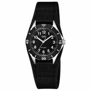 Reloj Q&Q para dama – QZ75J335Y – analógico negro y plateado