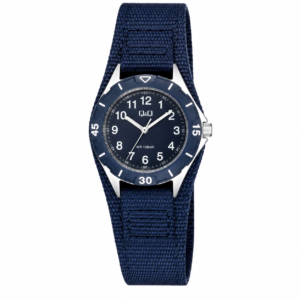 Reloj Q&Q para dama – QZ75J365Y – analógico negro y plateado