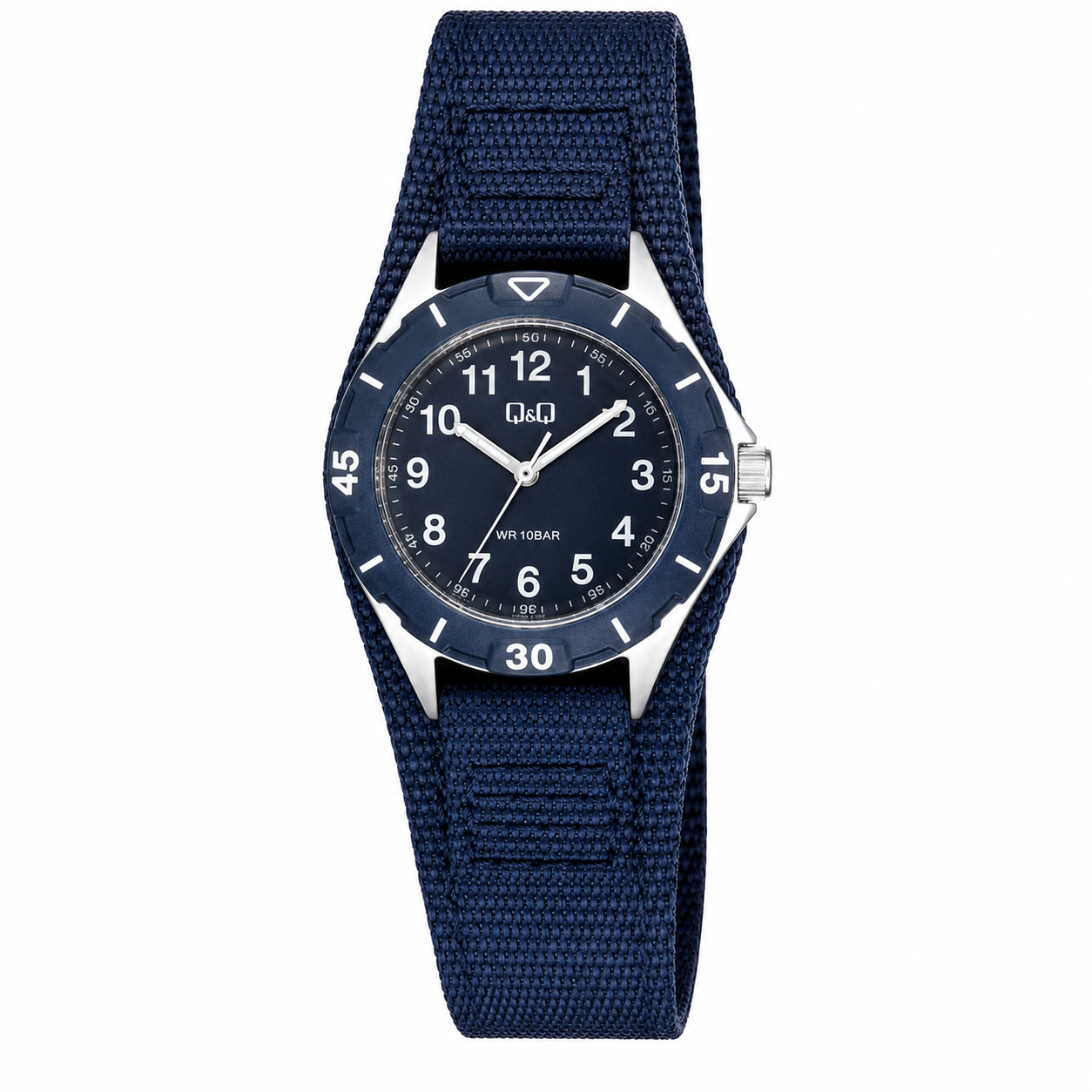 Reloj Q&Q para dama - QZ75J365Y - analógico negro y plateado
