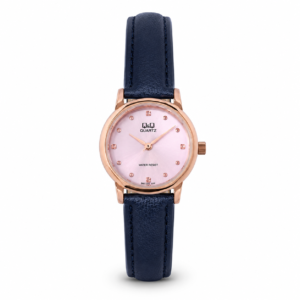 Reloj Q&Q para dama – S01A-003PY – analógico azul y rosado