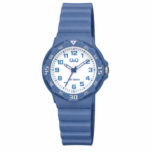 Reloj Q&Q para dama – V07A-008VY – analógico azul con blanco