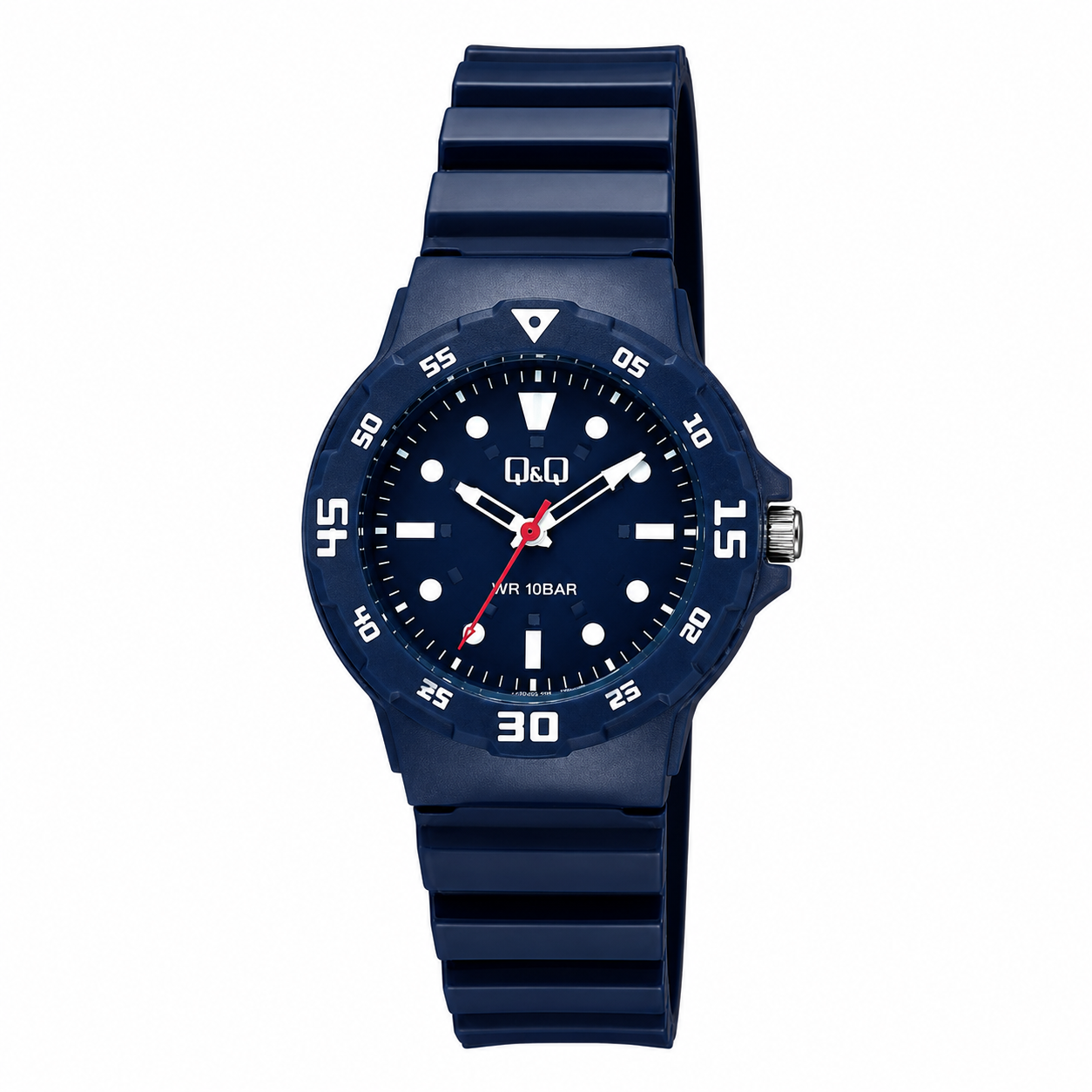 Reloj Q&Q para dama - V07A-011VY - analógico azul y negro