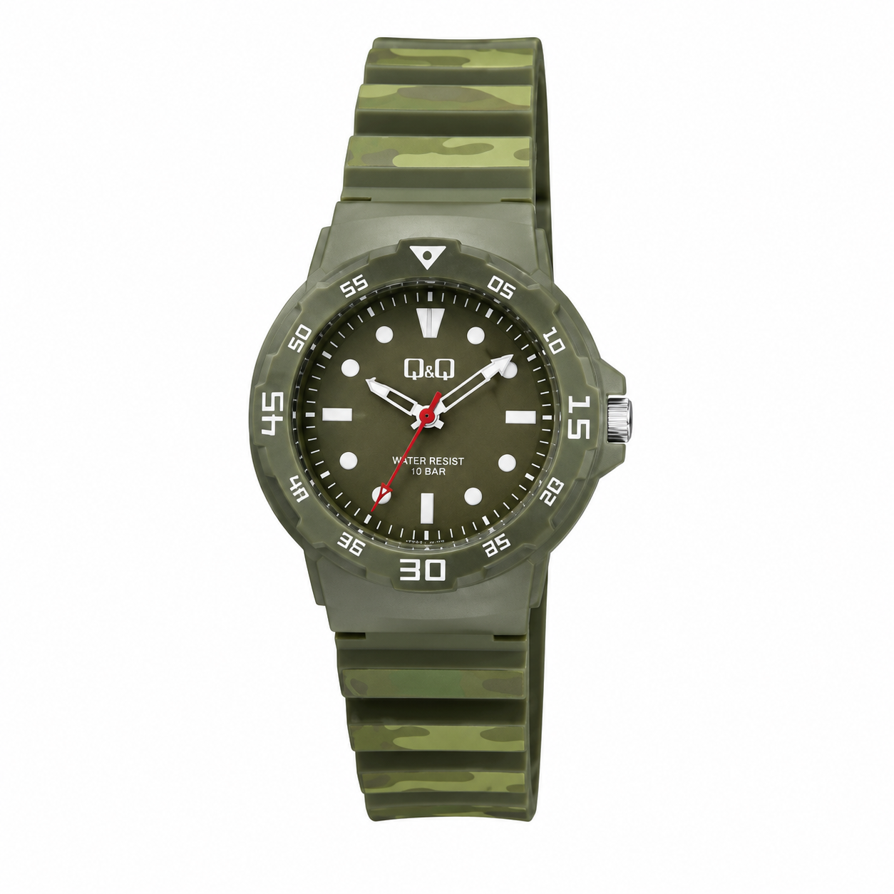 Reloj Q&Q para dama - V07A-012VY - analógico verde