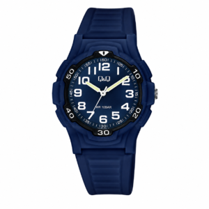 Reloj Q&Q para dama – V31A-001VY – analógico azul y negro