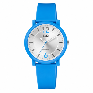 Reloj Q&Q para dama – V36A-002VY – analógico azul y plateado