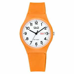 Reloj Q&Q para dama – V39A-005VY – analógico rosado dorado con blanco