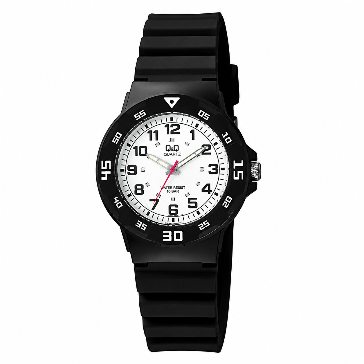 Reloj Q&Q para dama - VR19J003Y - analógico negro y plateado