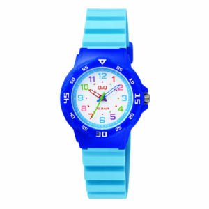 Reloj Q&Q para dama – VR19J009Y – analógico azul con blanco