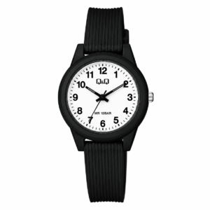 Reloj Q&Q para dama – VS13J001Y – analógico negro y plateado