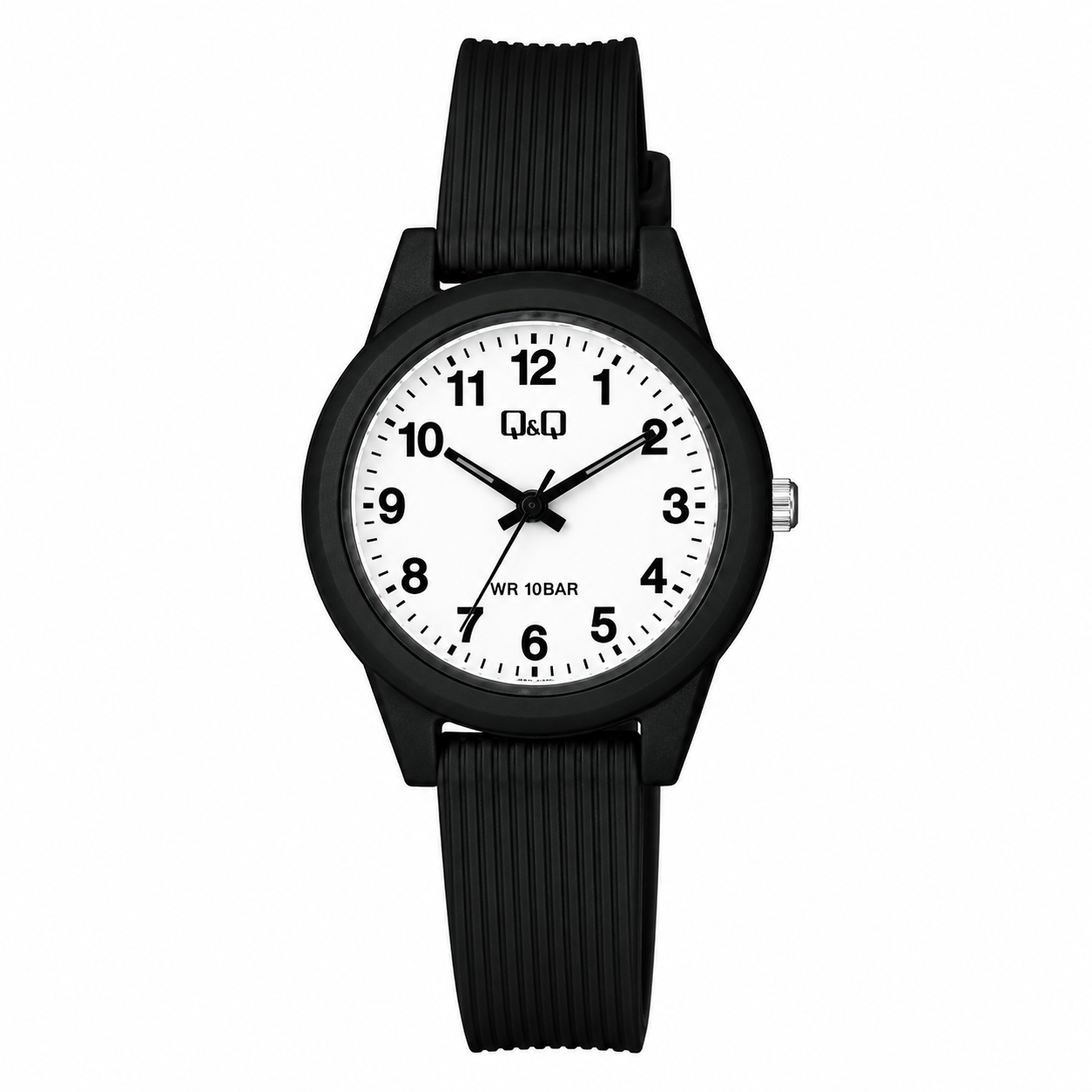 Reloj Q&Q para dama - VS13J001Y - analógico negro y plateado