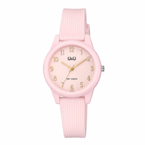 Reloj Q&Q para dama – VS13J005Y – analógico rosado con blanco