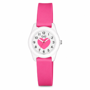 Reloj Q&Q para dama – VS65J004Y – analógico rosado con blanco