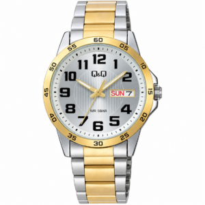 Reloj Q&Q para caballero – A37A-005PY – negro con detalles rojos