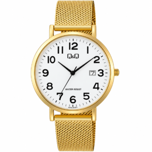 Reloj Q&Q para caballero – A46A-002PY – dorado con esfera blanca