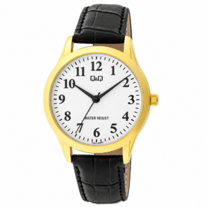 Reloj Q&Q para caballero – C02A-008PY – correa café y esfera crema