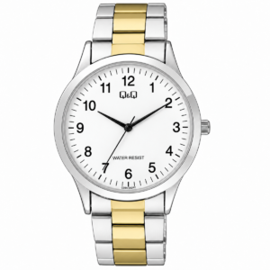 Reloj Q&Q para caballero – C08A-003PY – plateado con esfera blanca