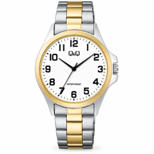 Reloj Q&Q para caballero – C36A-017PY – plateado con esfera azul